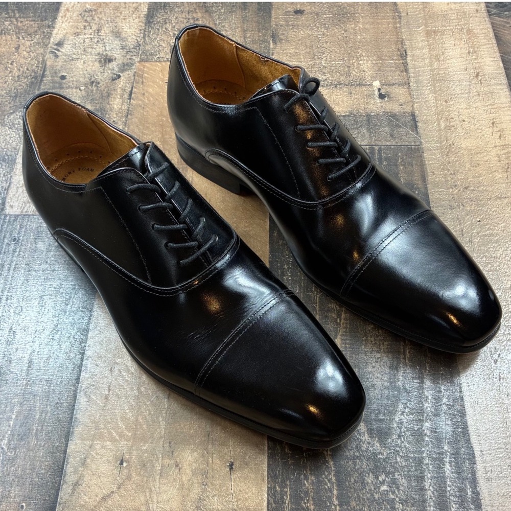 Florsheim Castellano Cap Toe Oxford Mens 13 3E Black Leather Shoes 11528-001